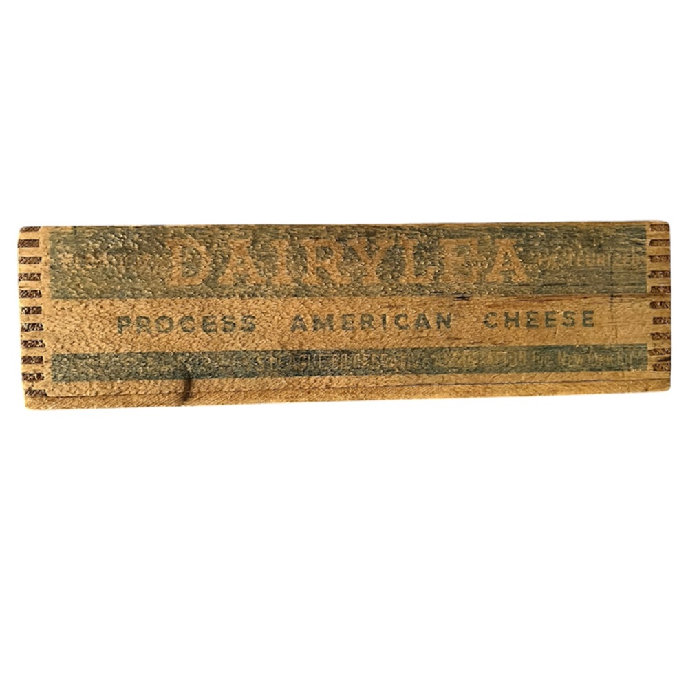 Vintage Dairylea Process American Cheese Wooden Box